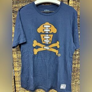 Johnny Cupcakes- Mens Navy Football themed‎ shirt-2XLarge